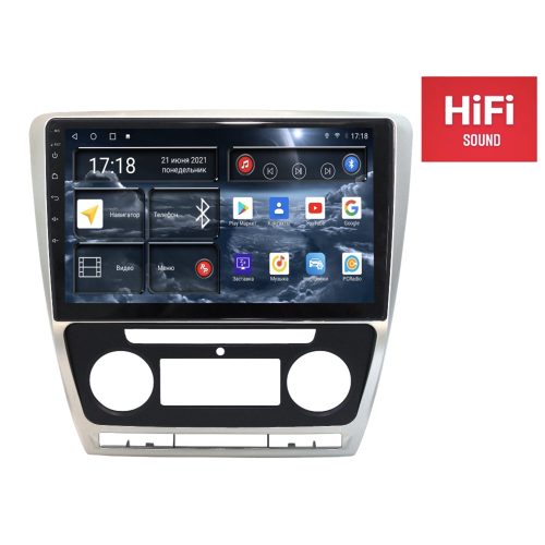 Штатная магнитола Redpower 75005C для Skoda Octavia II (A5) 2004-2013 с кондиционером на Android 10.0