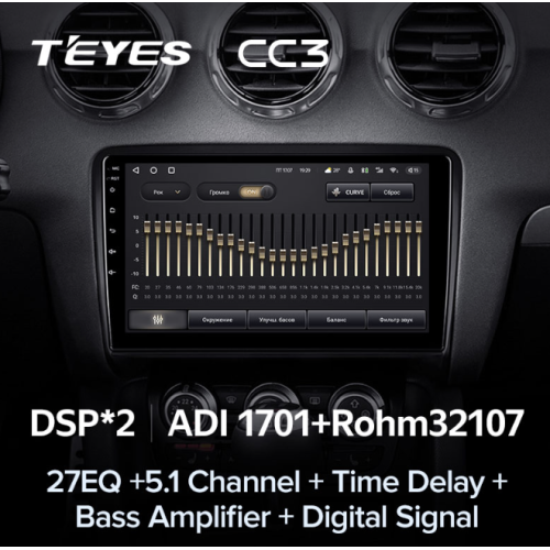 Штатная магнитола Teyes CC3 3/32 ГБ для Audi TT II (8J), TTS II (8J) 2008-2014 на Android 10.0