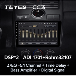 Штатная магнитола Teyes CC3 4/64 GB для Lada Priora 2007-2013 Серебро/Черная на Android 10.0