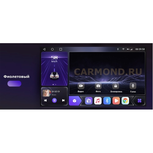 Штатная магнитола CarMedia OL-9107-P (с кнопками) для Volkswagen TOUAREG 2011+ на Android 10.0