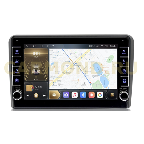 Штатная магнитола CarMedia OL-9102-F (с кнопками) для Audi A4 2000-2008 на Android 10.0