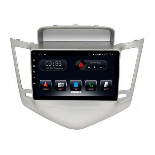 Штатная магнитола Stonelock CHV9011MB 3/32 ГБ для Chevrolet Cruze I 2009-2012 серый на Android 10.0