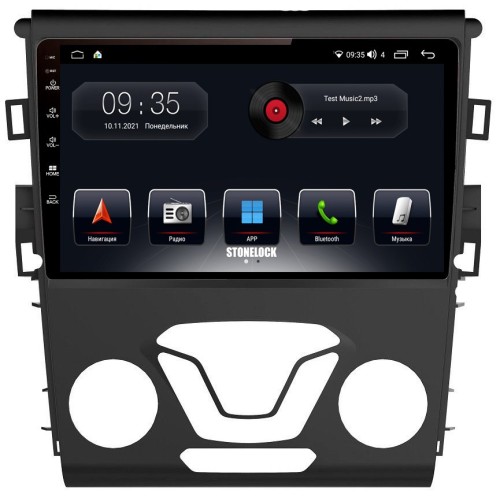 Штатная магнитола Stonelock FRD904BM 3/32 ГБ для Ford Mondeo V 2015-2022 на Android 10.0