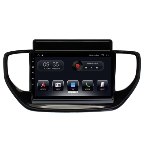 Штатная магнитола Stonelock HYD918MB 3/32 ГБ для Hyundai Solaris 2020+ на Android 10.0