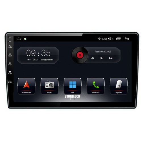Штатная магнитола Stonelock LAD903MB 3/32 ГБ для Lada Granta 2011-2018 на Android 10.0
