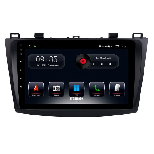 Штатная магнитола Stonelock MZD905MB 3/32 ГБ для Mazda 3 (BL) 2009-2013 на Android 10.0