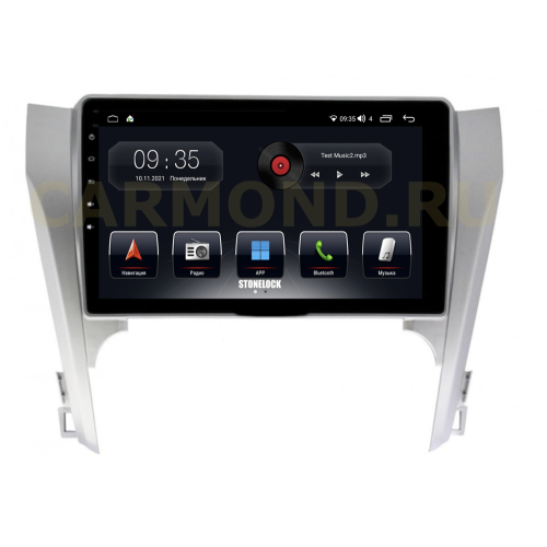 Штатная магнитола Stonelock TOY1011MB 3/32 ГБ для Toyota Camry V50 2011-2014 серая на Android 10.0