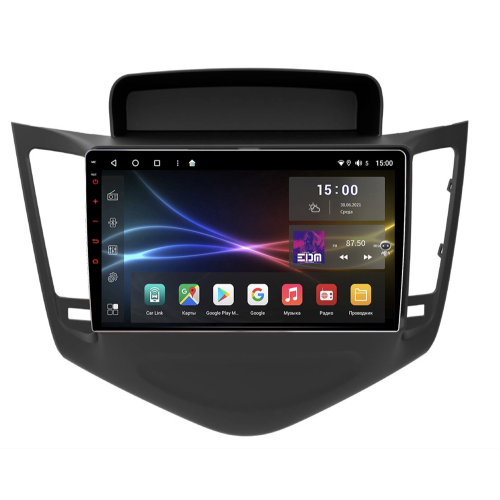 Штатная магнитола Subini CHV901WM 3/32 ГБ для Chevrolet Cruze I 2009-2012 черный на Android 10.0