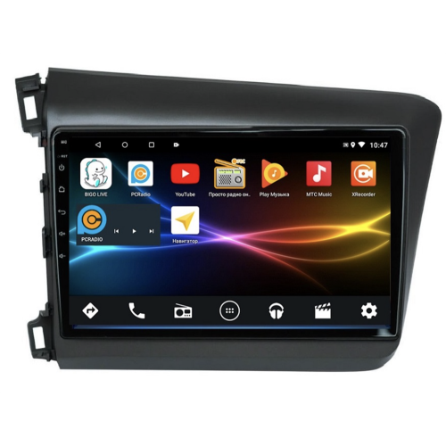 Штатная магнитола Subini HON902WM 3/32 ГБ для Honda Civic 2012-2015 на Android 10.0