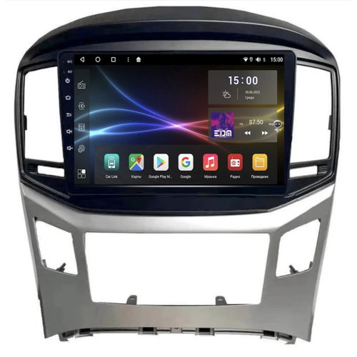 Штатная магнитола Subini HYD912WM 3/32 ГБ для Hyundai H1 Starex II 2015-2022 серый на Android 10.0
