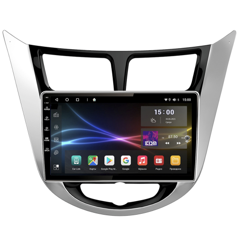 Штатная магнитола Subini HYD901WM 3/32 ГБ для Hyundai Solaris I 2011-2017 на Android 10.0
