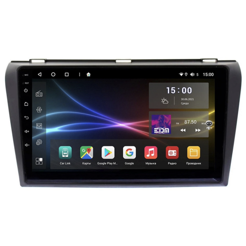 Штатная магнитола Subini MZD904WM 3/32 ГБ для Mazda 3 (BK) 2003-2009 на Android 10.0
