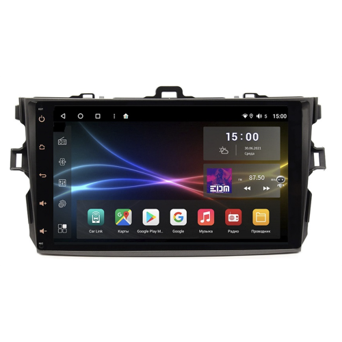 Штатная магнитола Subini TOY901WM 3/32 ГБ для Toyota Corolla X (E140, E150) 2006-2013 серая на Android 10.0