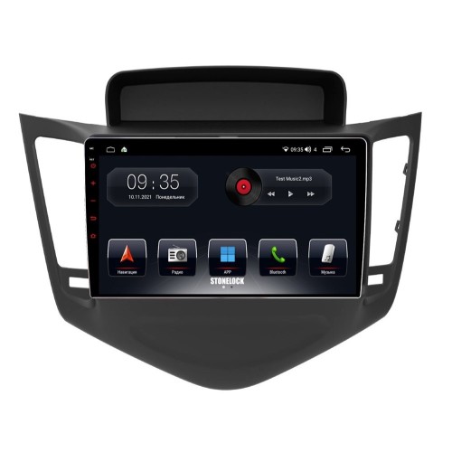 Штатная магнитола Stonelock CHV9010MB 6/128 ГБ для Chevrolet Cruze I 2009-2012 черный на Android 10.0