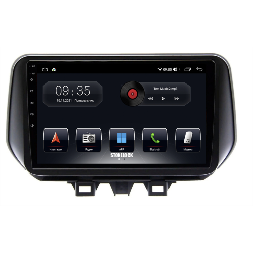 Штатная магнитола Stonelock HYD917MB 6/128 ГБ для Hyundai Tucson III 2018-2021 на Android 10.0