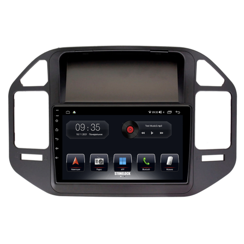Штатная магнитола Stonelock MSB909MB 6/128 ГБ для Mitsubishi Pajero III 1999 - 2006 на Android 10.0