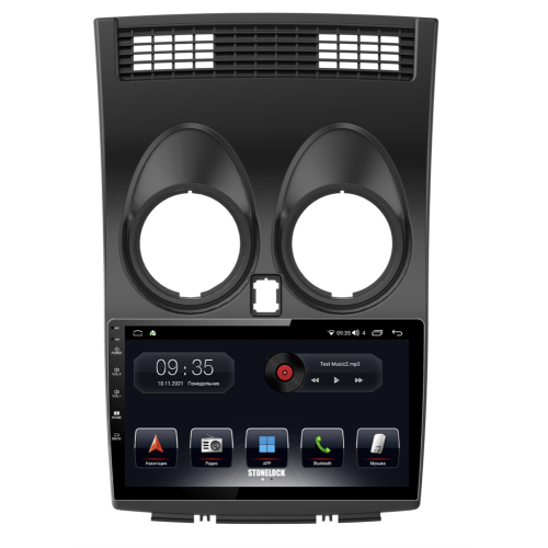 Штатная магнитола Stonelock NIS901MB 6/128 ГБ для Nissan Qashqai 2007-2013 на Android 10.0
