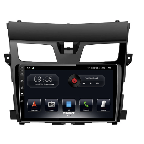 Штатная магнитола Stonelock NIS108MB 6/128 ГБ для Nissan Teana III 2014-2021 на Android 10.0