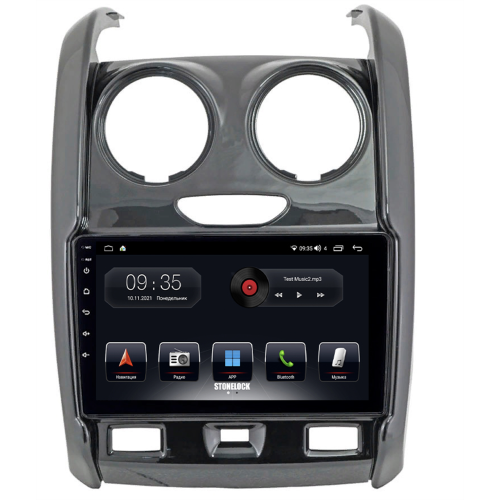 Штатная магнитола Stonelock REN9011MB 6/128 ГБ для Renault Duster 2015-2020 на Android 10.0