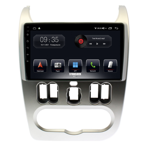 Штатная магнитола Stonelock REN904MB 6/128 ГБ для Renault Logan, Sandero 2009-2013 на Android 10.0