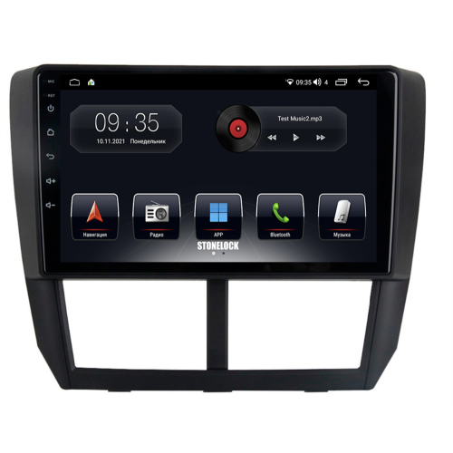 Штатная магнитола Stonelock SUB903MB 6/128 ГБ для Subaru Forester III 2008-2013, Impreza III 2007-2013 на Android 10.0