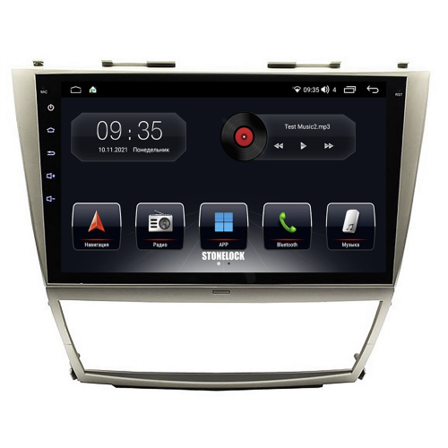 Штатная магнитола Stonelock TOY112MB 6/128 ГБ для Toyota Camry V40 2006-2011 климат на Android 10.0