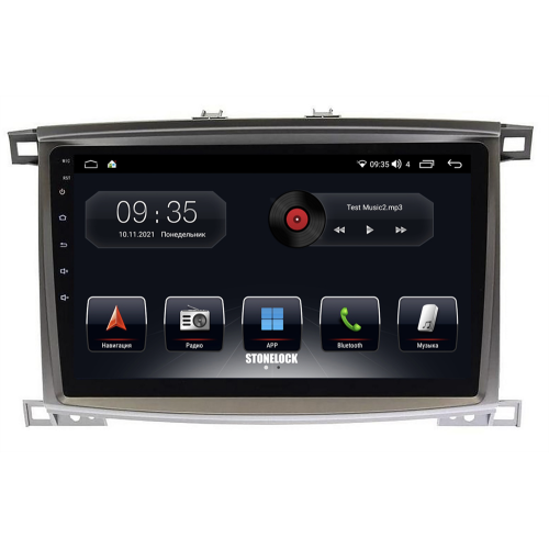Штатная магнитола Stonelock TOY117MB 6/128 ГБ для Toyota Land Cruiser 100 2002-2007 на Android 10.0