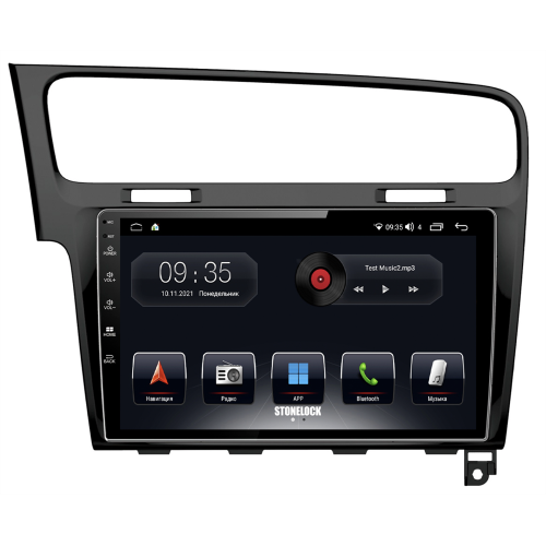 Штатная магнитола Stonelock VW102MB 6/128 ГБ для Volkswagen Golf 7 2013-2019 на Android 10.0