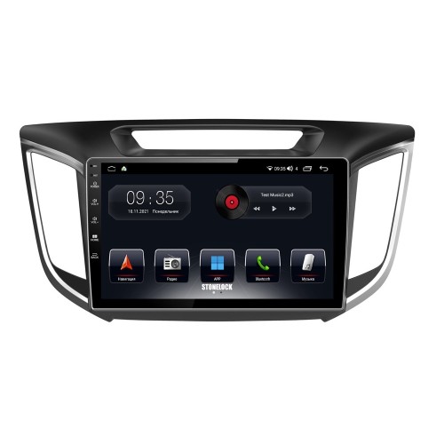 Штатная магнитола Stonelock HYD915MB 6/128 ГБ для Hyundai Creta 2016-2021 на Android 10.0