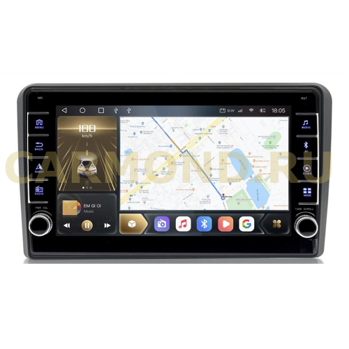 Штатная магнитола CarMedia OL-9968-D (с кнопками) для Audi A3 2007-2012 на Android 10.0