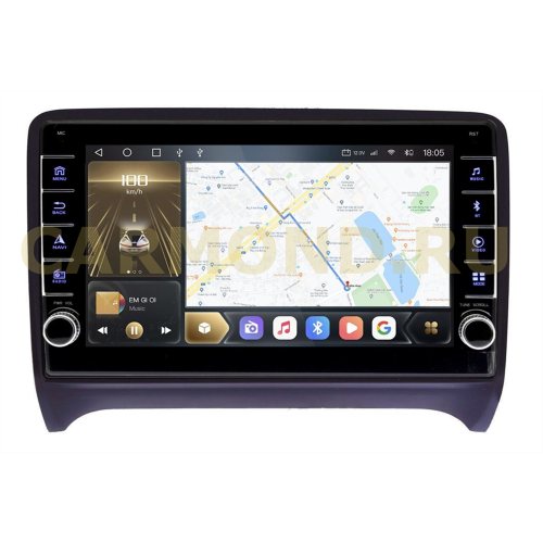 Штатная магнитола CarMedia OL-9101-D (с кнопками) для Audi TT II (8J), TTS II (8J) 2008-2014 на Android 10.0