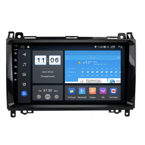 Штатная магнитола Vomi ZX398R9-7862-LTE для Mercedes A-klasse (W169) 2004-2012, B-klasse (W245) 2005-2011, Vito ll (W639) 2006-2014, Vito III (W447) 2014-2020, Viano ll (W639) 2006-2014 на Android 10.0