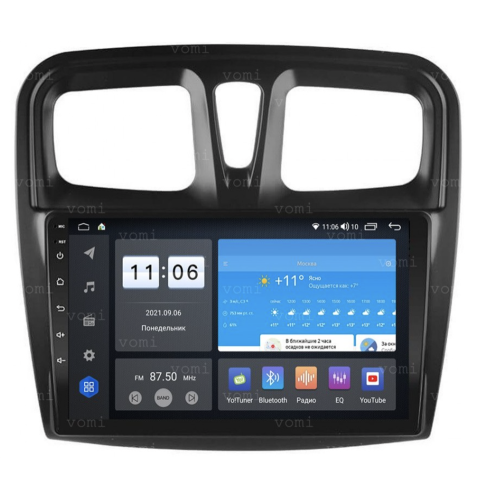 Штатная магнитола Vomi ZX534R9-7862-LTE для Renault Logan II, Sandero II 2013-2022 на Android 10.0