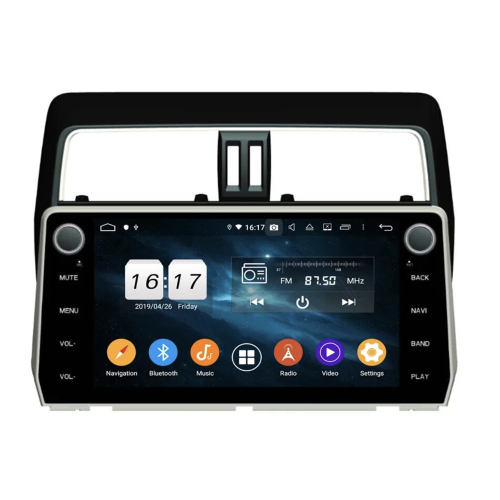Штатная магнитола CarMedia KD-1007-P6 для Toyota Land Cruiser Prado 150 2017-2020 на Android 10.0