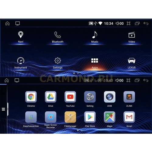 Штатная магнитола CarMedia MRW-3801 для Lexus NX I 2014-2017 на Android 10.0