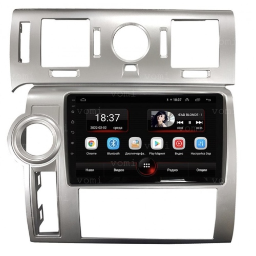 Штатная магнитола Vomi AK488R9-MTK для Hummer H2 2007-2009 квадратные воздуховоды на Android 10.0