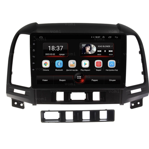 Штатная магнитола Vomi AK371R9-MTK для Hyundai Santa Fe II 2005-2012 на Android 10.0
