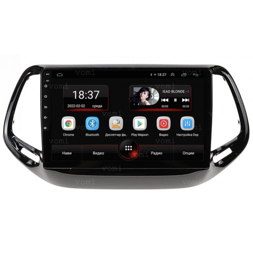 Штатная магнитола Vomi AK458R10-MTK для Jeep Compass II 2017-2024 на Android 10.0
