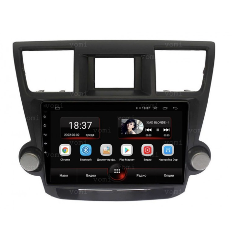 Штатная магнитола Vomi AK355R10-MTK для Toyota Highilander (U40) 2007-2013 на Android 10.0