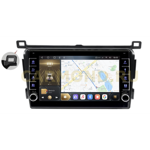 Штатная магнитола CarMedia OL-9607-N (с кнопками) для Toyota RAV4 (CA40) 2013-2019 на Android 10.0