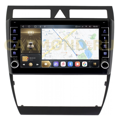 Штатная магнитола CarMedia OL-9969-N (с кнопками) для Audi A6 II (C5) 1998-2004 на Android 10.0
