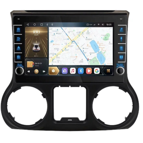 Штатная магнитола Штатная магнитола CarMedia OL-1258-1-P (с кнопками) для JEEP Wrangler 2007-2017 на Android 10.0