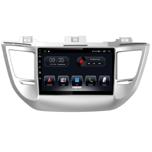 Штатная магнитола Stonelock HYD9041MB8 2/32 ГБ для Hyundai Tucson III 2015-2018 cерая на Android 10.0