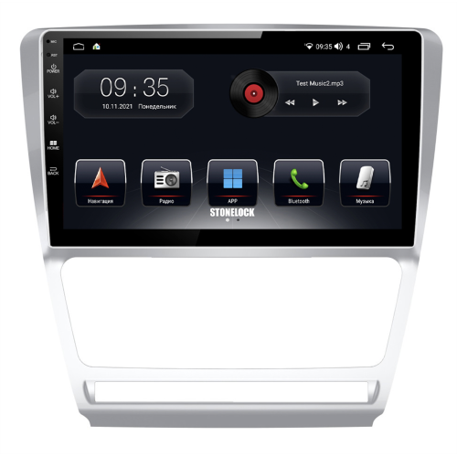 Штатная магнитола Stonelock SK1011MB8 2/32 ГБ для Skoda Octavia II (A5) 2004-2013 на Android 10.0
