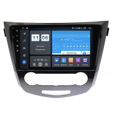 Штатная магнитола Vomi ZX387R10-9863-LTE для Nissan Qashqai II 2014-2019 на Android 10.0 (кондиционер)