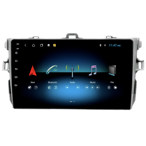 Штатная магнитола Stonelock TOY9011MB4 2/32 ГБ для Toyota Corolla X (E140, E150) 2006-2013 серая на Android 10.0
