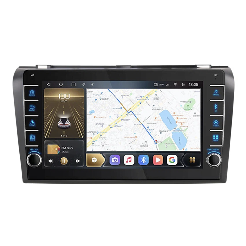 Штатная магнитола CarMedia OL-9503-F (с кнопками) для Mazda 3 (BK) 2003-2009 на Android 10.0