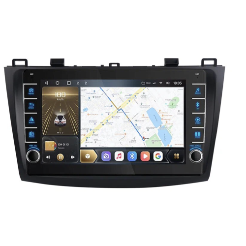 Штатная магнитола CarMedia OL-9507-F (с кнопками) для Mazda 3 (BL) 2009-2013 на Android 10.0