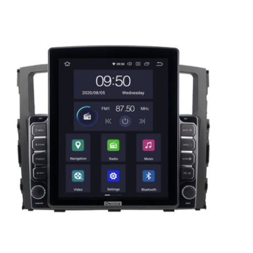 Штатная магнитола CarMedia OL-9566-HL TESLA для Mitsubishi Pajero IV 2006-2019 на Android 10.0