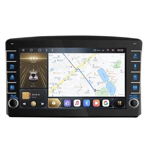 Штатная магнитола CarMedia OL-9424-P (с кнопками) для Toyota Land Cruiser 100 1998-2002 на Android 10.0